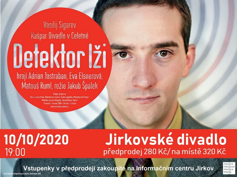 Představení DETEKTOR LŽI – 10.10.2020 v Jirkovském divadle