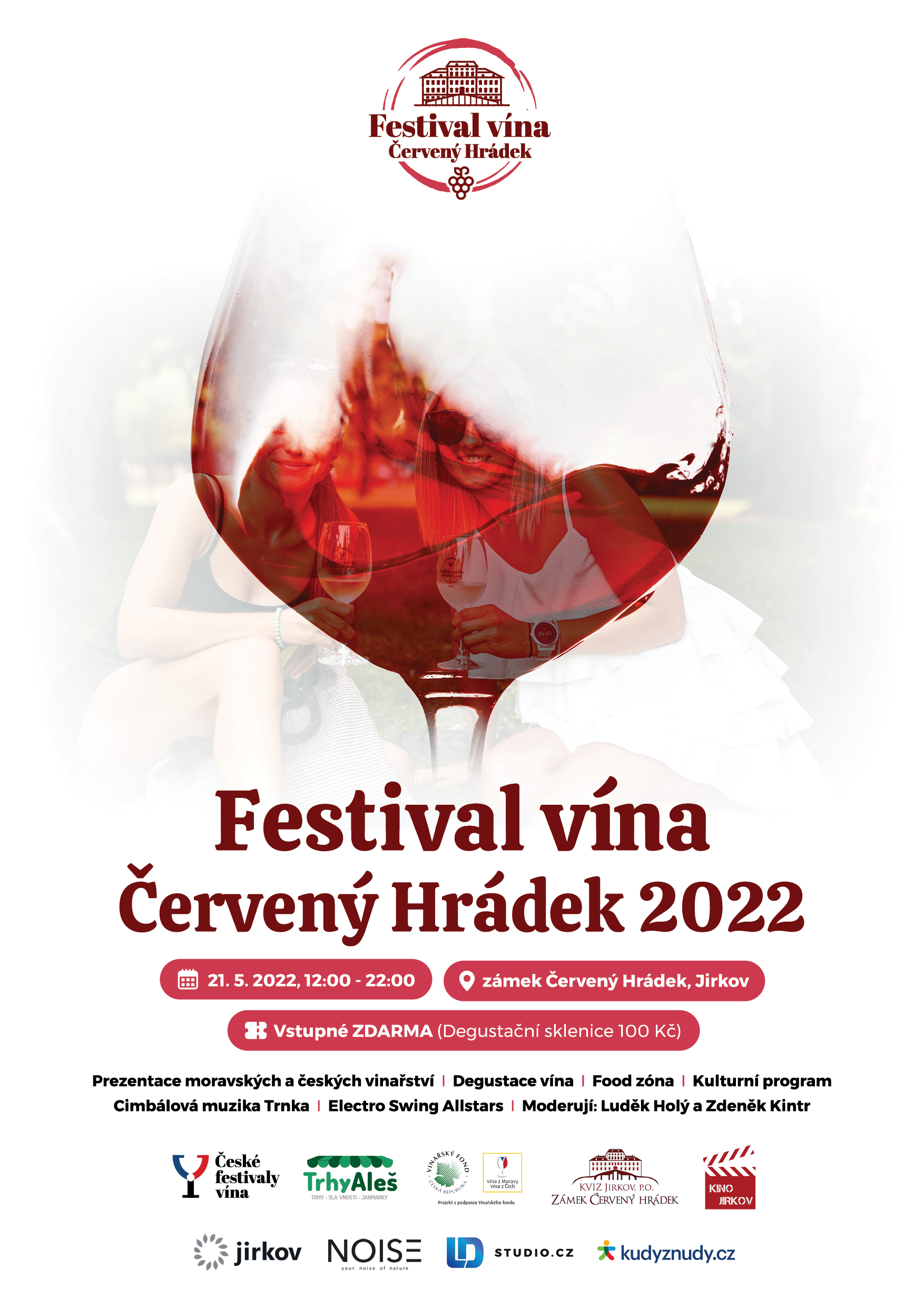 V sobotu 21. května se uskuteční historicky první ročník festivalu vína na zámku Červený Hrádek!  🍷