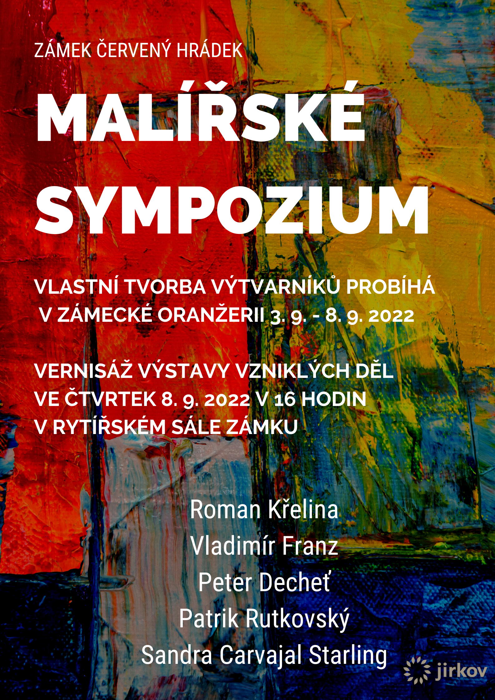 Malířské sympozium na Červeném Hrádku 3. – 8. září